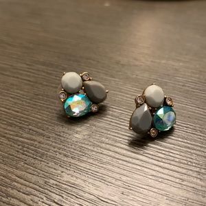 J Crew Jewelled cluster earrings